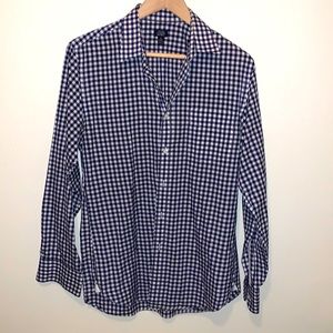 J Crew Gingham Button Up